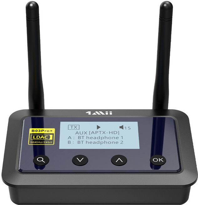 원미 LCD 장거리 블루투스 오디오 송수신기 DAC 허브, B03Pro+