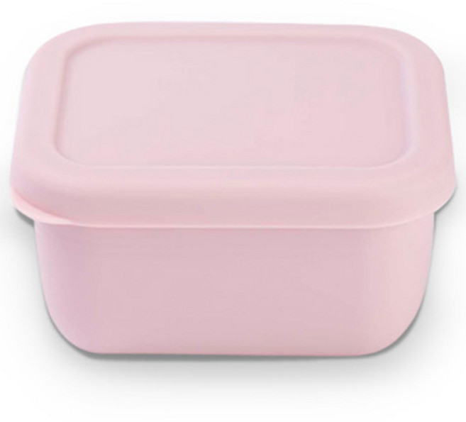 마미스테이블 푸드그레이드 실리콘 냉동실 전자레인지 밀폐용기 담소 M, 베이비핑크, 1개