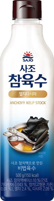 사조 참육수 멸치다시마, 1개, 500g