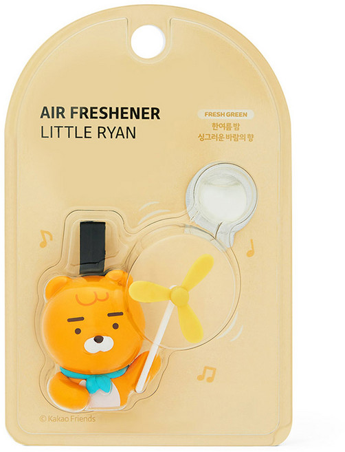 KAKAO FRIENDS 風車造型汽車芳香劑, Fresh Green, 1個