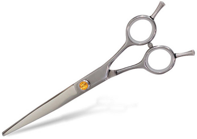 딩동펫 반려동물 골드라벨 일자 미용가위, 혼합색상, 1개