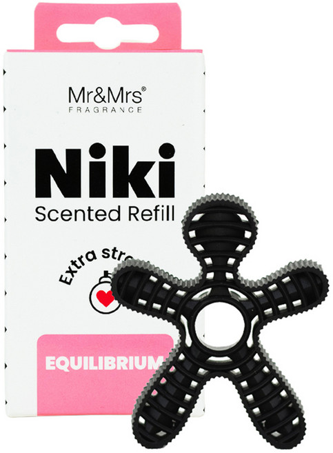 Mr&Mrs FRAGRANCE Niki 車用芳香劑 補充包, 均衡, 1個
