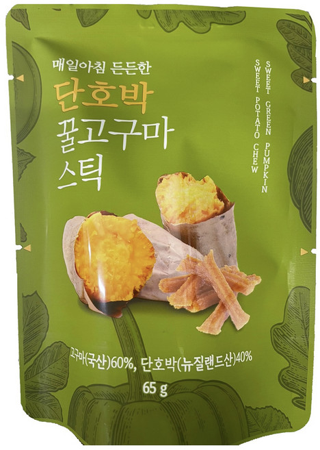 한울 단호박 꿀 고구마 스틱, 65g, 1개