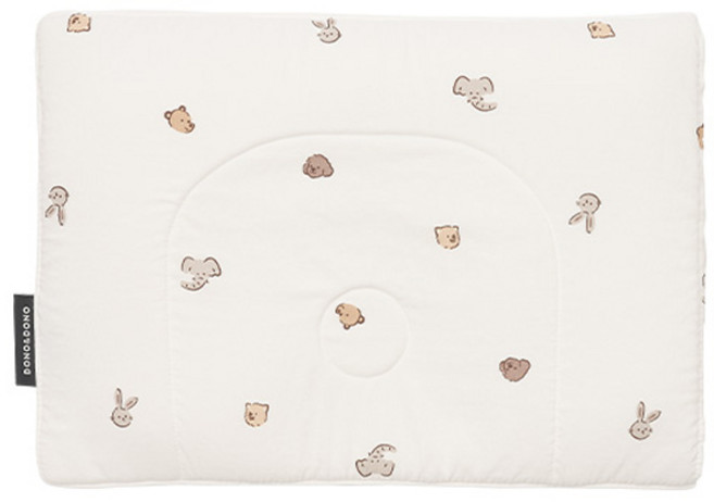 도노도노 유아용 양면 태열 베개, 주주랜드 베이지