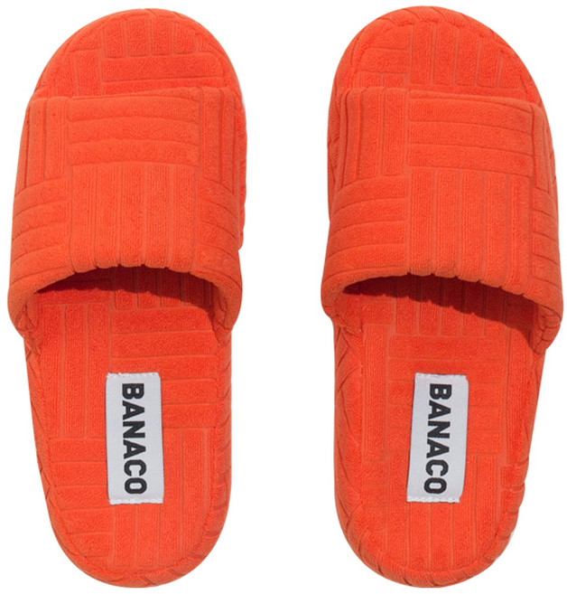 바나코 비비드 테리 룸 슬리퍼, Orange, 1개