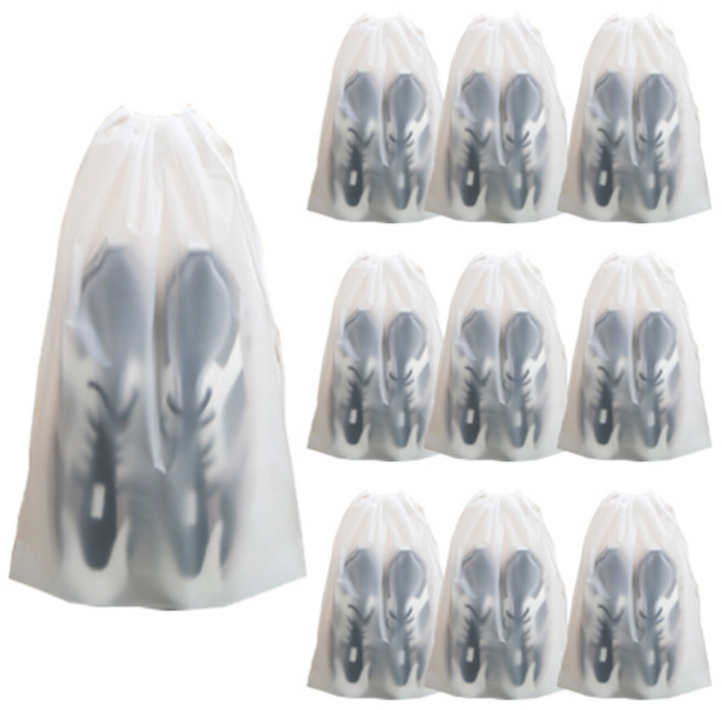 디오셀 깔끔정리 여행용 신발보관 다용도 파우치, 화이트, 10개