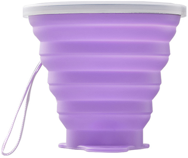 일상공감 접어바바 접이식 다용도 컵 270ml, 퍼플, 2개