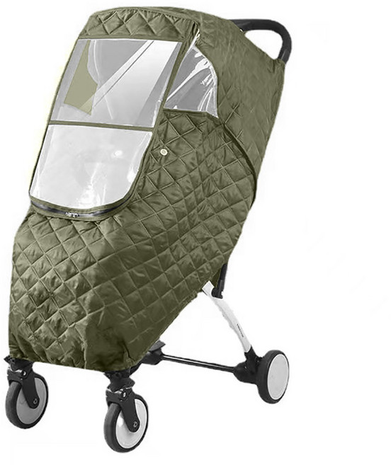 제이미마켓 유모차 방풍 커버, 그린, 1개