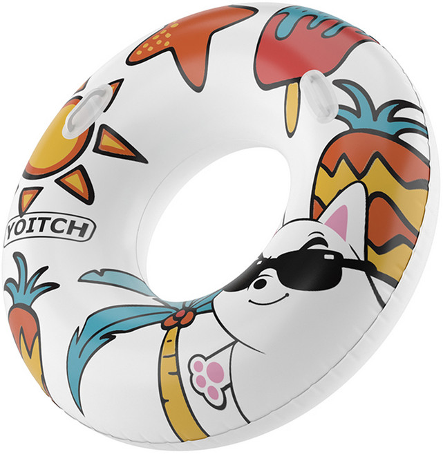 요이치 물놀이 튜브 100cm + 수리용 테이프 세트, 핫썸머, 1세트