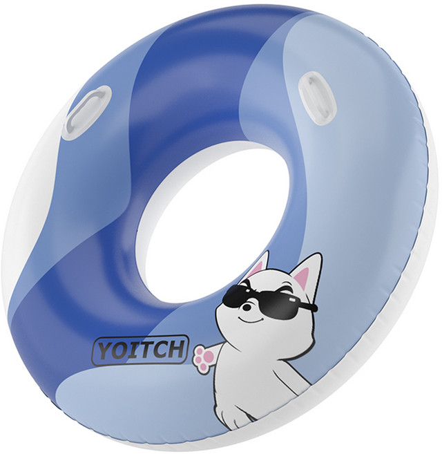 요이치 물놀이 튜브 100cm + 수리용 테이프 세트, 딥블루오션, 1세트