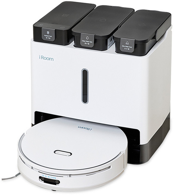 iRoom 로봇청소기 옵티머스 흡입+걸레, M10, 화이트
