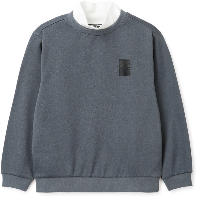 레노마키즈 남아용 베이직 반목 티셔츠 R2345T128