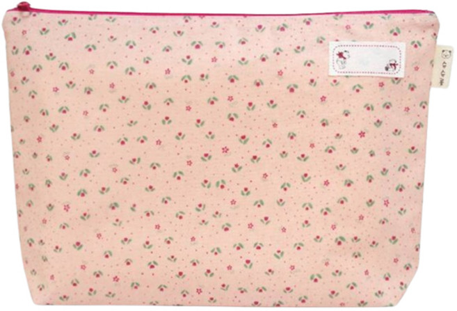 슈슈룸 양면방수 식판파우치, 핑크튜율립