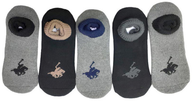 삼익양말 비버리힐스폴로클럽 남성용 다기능 통파일 보온 덧신 5켤레 세트