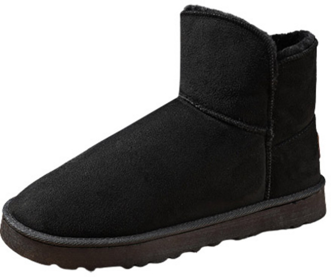 Elsso Homme情侶款不對稱短筒雪靴