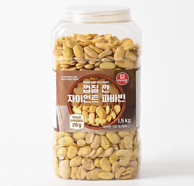 미이랑 껍질 깐 자이언트 파바빈, 1.5kg, 1개