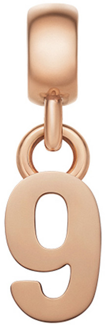 다니엘웰링턴 여성용 NUMBERS CHARM 숫자 9 목걸이 펜던트 + 케이스 세트