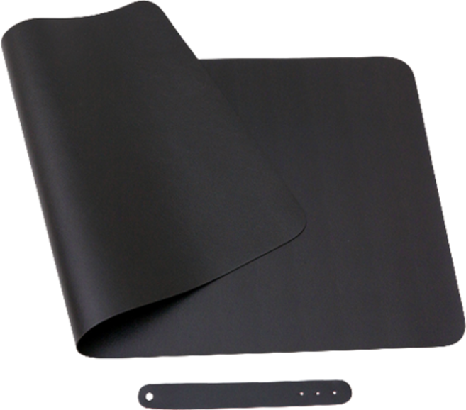 다름이야 캠핑 피크닉 양면 롤테이블 식탁 매트, 올블랙, 90 x 45 cm, 1개