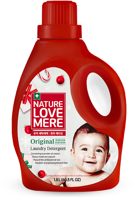 NATURE LOVE MERE 冬季版嬰兒洗衣精 瓶裝, 1個, 1.8L
