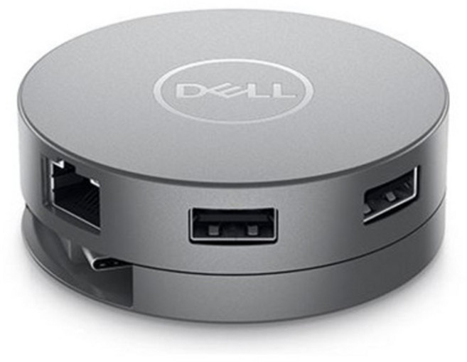 DELL Technologies 戴爾 多功能7埠USB-C行動轉接器 DA310, 銀色