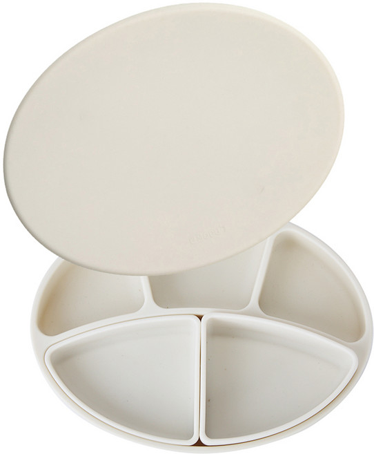 모두아이 블루마마 흡착식판 + 나눔플레이트 2종 + 뚜껑 세트, 크림, 흡착식판 + 나눔플레이트 소형 + 나눔플레이트 대형 + 흡착식판 컬러 뚜껑, 1세트