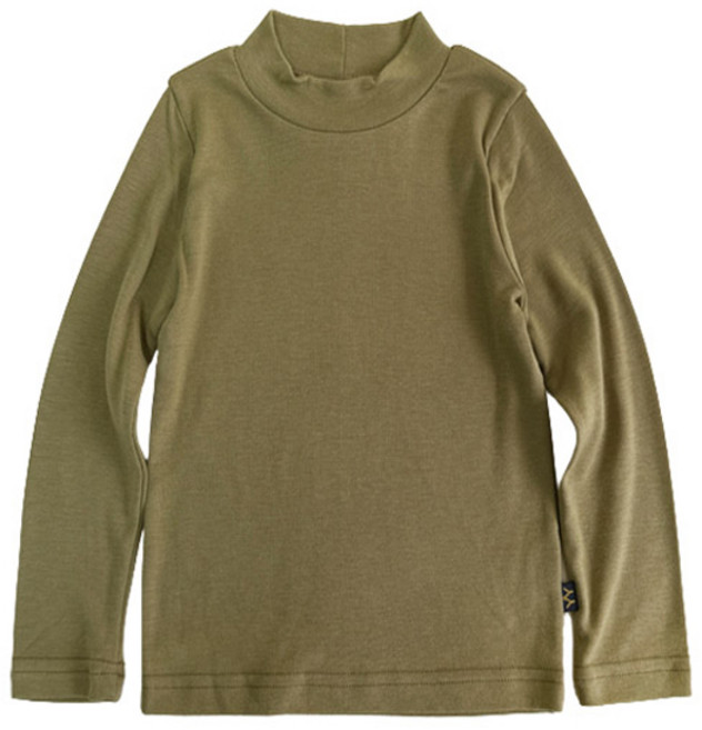 예루예나 맘스메이드 아동용 기본 스판 폴라 목 티셔츠