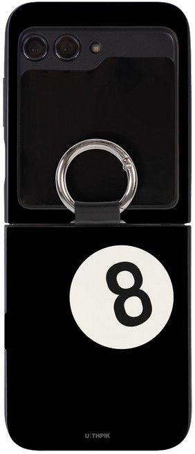 유스픽 디자인 카드2장수납 마그네틱 카드포켓 휴대폰 케이스 에잇볼