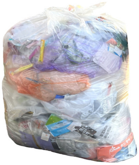 에버크린팩 아파트 분리수거 재활용 쓰레기 손잡이 타공 대용량 비닐봉투, 50개, 150L