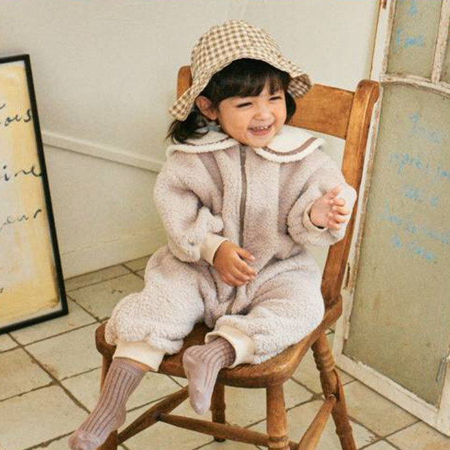 베베나인 유아용 뽀글 세라 우주복