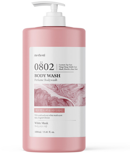 메르헨트 퍼퓸 바디워시 화이트머스크향, 1L, 1개
