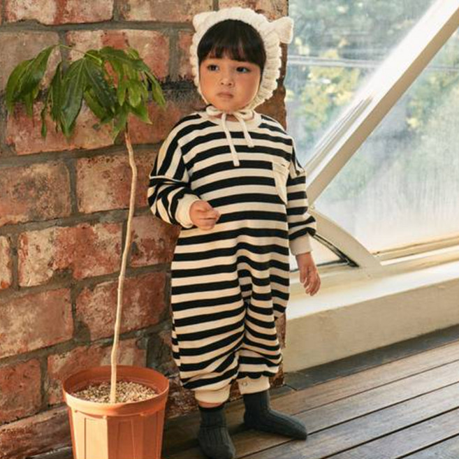 베베나인 유아용 메리 기모 우주복