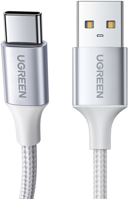 유그린 C타입 퀵차지 고속충전케이블, 0.5m, 실버, 1개