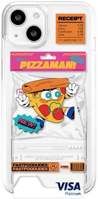 유스픽 이너 카드 포켓 클리어 휴대폰 하드 케이스