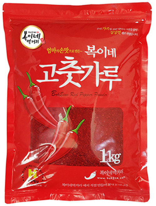 BokineMeokgeori 中國產辣椒粉 普通辣味 蒸用, 1個, 1kg