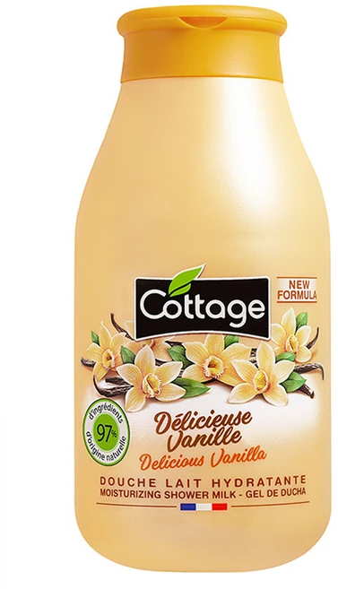 코티지 딜리셔스 바닐라 모이스처라이징 샤워 밀크 바디워시, 250ml, 1개 - 쿠팡