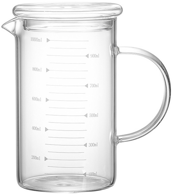 헬로키친 내열유리 핸들 계량컵, 1000ml, 1개