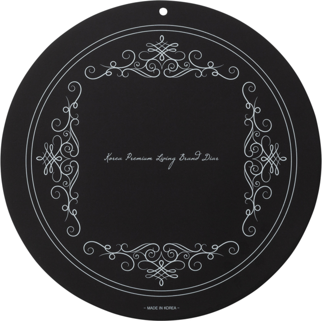 디아르 시그니쳐 내열 실리콘 인덕션 보호 매트 M, 블랙, 1개