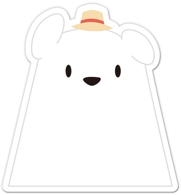 두문 귀여운 도형 화이트보드 강아지, 고무자석