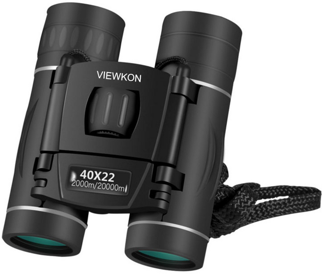 뷰콘코리아 접이식 미니 40배율 2Km 쌍안경망원경, 42mm