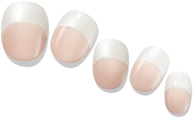 젤라또팩토리 솔라젤 펄 프렌치 네일팁, 혼합색상, 1개