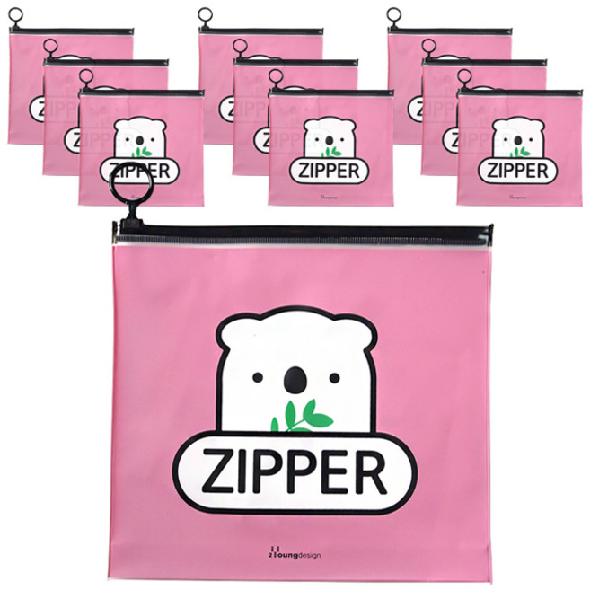 러블리 애니멀 지퍼백 중 코알라, 혼합색상, 10개