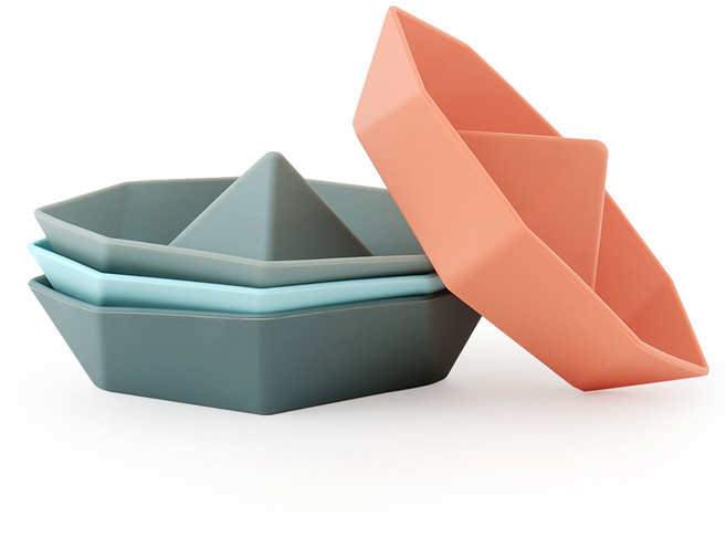 아띠래빗 소프트 실리콘 배놀이 목욕완구 4종 세트, 민트그린 + 애쉬그린 + 코랄핑크 + 다크그린, 1세트