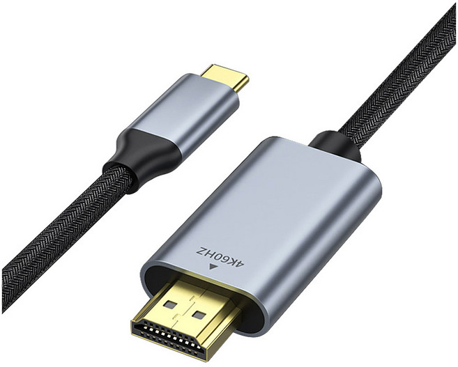 매머드 휴대폰 미러링 C Type to HDMI 케이블, 1m, 그레이, 1개