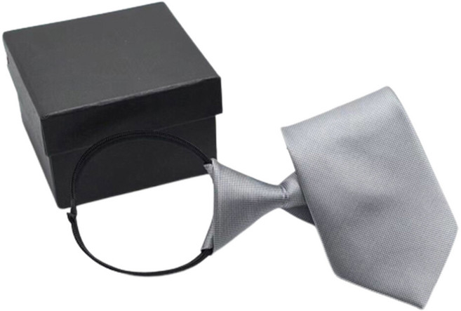 이츠굿텐 맨즈 비즈니스 지퍼형 자동 넥타이 면접용 정장 출근룩 상견례 모임