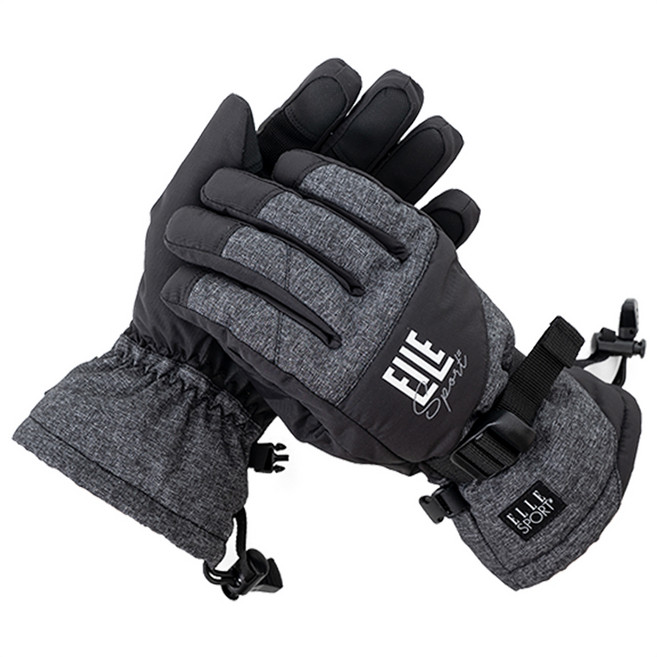 엘르 남성용 방한 스키 보드 장갑 E2301, 멜란지그레이, 1개