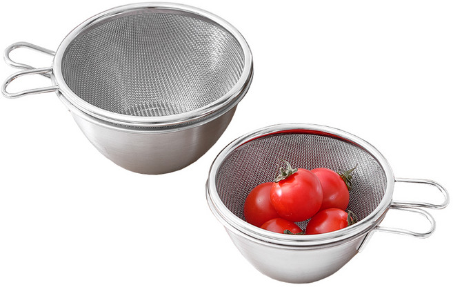 리본제이 뉴 미니 숏핸들 세트, 믹싱볼 2종 + 채반 2종, 1세트