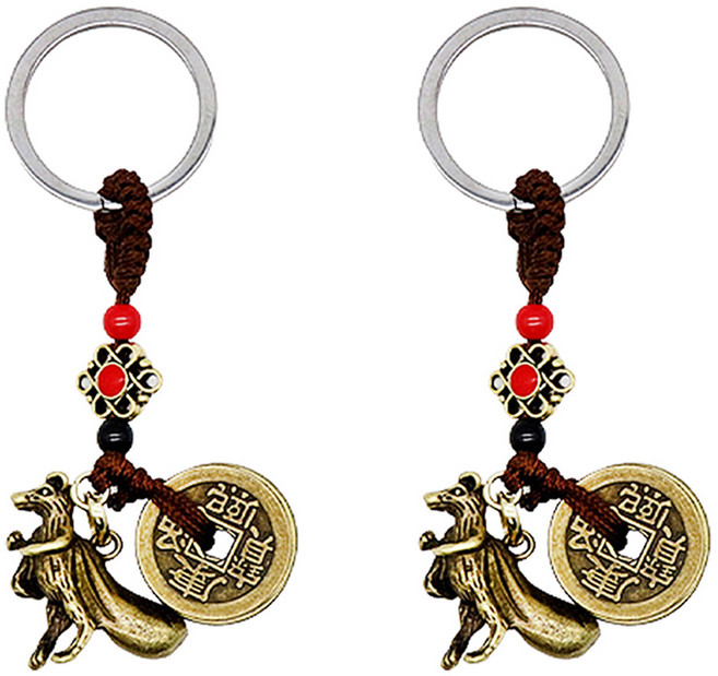 리빙다 12지엽전 행운 키링, 쥐, 2개