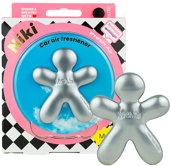 Mr&Mrs FRAGRANCE Niki 經典車用芳香劑, 清新空氣, 1個