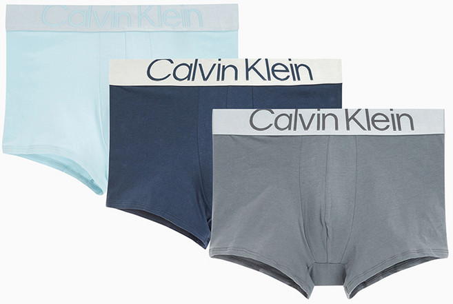캘빈클라인언더웨어 남성용 CK 리컨시더드 스틸 코튼 팬티 3종 세트 NB3130O