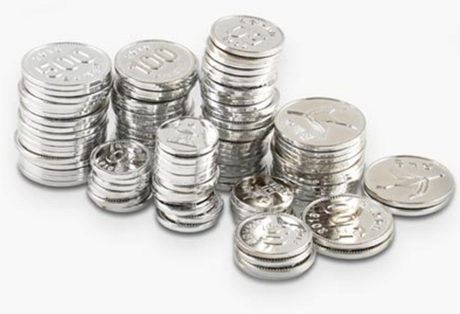 삼성출판사 은행놀이 동전팩 4종 x 20p 세트, 혼합색상, 1개